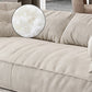 Scandinavian Faux Leather Sofa Pillow Top Arm Couch in Gray/Beige Clearhalo 'furn' 'furn_sofas' 'Furniture' 'furniture_sofas' 'Living Room Furniture' 'Sofa' 'sofas' 4946665