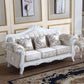 Traditional 3-seater Rolled Arm Sofa Velvet Tufted Back Couch for Living Room Beige Coffee Clearhalo 'furn' 'furn_sofas' 'Furniture' 'furniture_sofas' 'Living Room Furniture' 'Sofa' 'sofas' 4946713