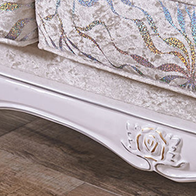 Traditional 3-seater Rolled Arm Sofa Velvet Tufted Back Couch for Living Room Clearhalo 'furn' 'furn_sofas' 'Furniture' 'furniture_sofas' 'Living Room Furniture' 'Sofa' 'sofas' 4946714