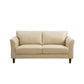 Contemporary Pillow Back Sofa 31"H Flared Arm Couch for Apartment 63"L x 29.5"W x 31"H Off-White Clearhalo 'furn' 'furn_sofas' 'Furniture' 'furniture_sofas' 'Living Room Furniture' 'Sofa' 'sofas' 4946836
