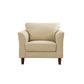 Contemporary Pillow Back Sofa 31"H Flared Arm Couch for Apartment 31.5"L x 29.5"W x 31"H Off-White Clearhalo 'furn' 'furn_sofas' 'Furniture' 'furniture_sofas' 'Living Room Furniture' 'Sofa' 'sofas' 4946837