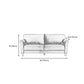 Contemporary Pillow Back Sofa 31"H Flared Arm Couch for Apartment Clearhalo 'furn' 'furn_sofas' 'Furniture' 'furniture_sofas' 'Living Room Furniture' 'Sofa' 'sofas' 4946845