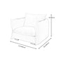 Nordic Square Arm Standard Sofa Beige Pillow Back Couch for Living Room Clearhalo 'Furniture' 'furniture_sofas' 'Living Room Furniture' 'Sofa' 'sofas' 4946855