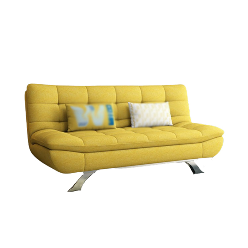 Cotton Blend Armless Sleeper Sofa Modern Tufted Back Sofa Couch Clearhalo 'furn' 'furn_sofas' 'Furniture' 'furniture_sofas' 'Living Room Furniture' 'Sofa' 'sofas' 4946934