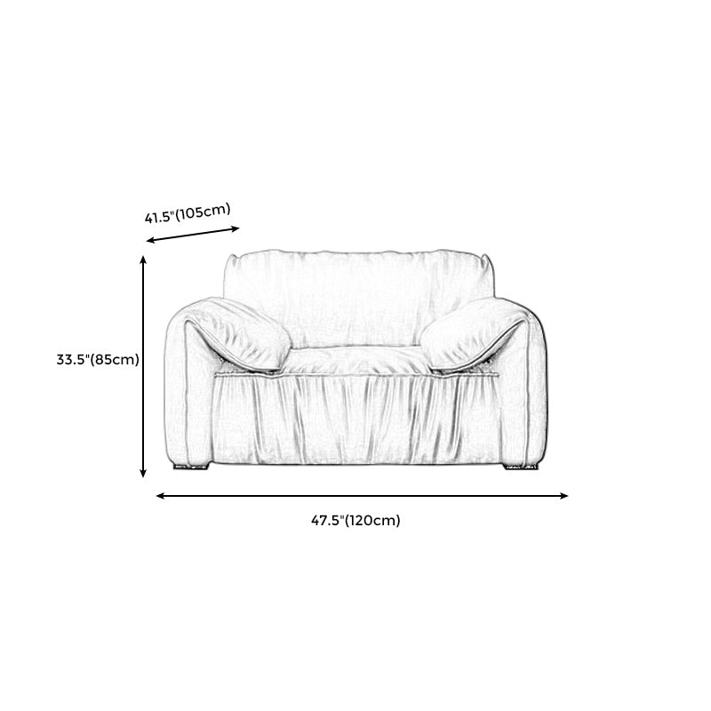 Living Room Pillow Top Arm Standard Sofa Light Gray Couch for Apartment Clearhalo 'furn' 'furn_sofas' 'Furniture' 'furniture_sofas' 'Living Room Furniture' 'Sofa' 'sofas' 4946951