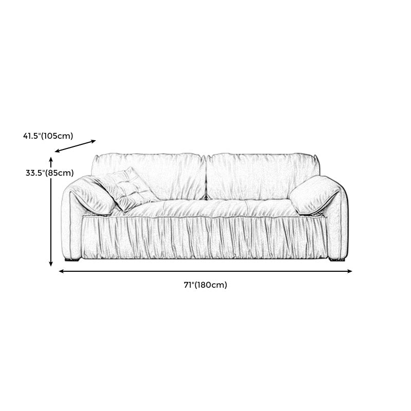 Living Room Pillow Top Arm Standard Sofa Light Gray Couch for Apartment Clearhalo 'furn' 'furn_sofas' 'Furniture' 'furniture_sofas' 'Living Room Furniture' 'Sofa' 'sofas' 4946952