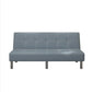 Contemporary Tufted Back Standard Couch Linen/Faux Leather Armless Sofa Bed Leather Gray Clearhalo 'furn' 'furn_sofas' 'Furniture' 'furniture_sofas' 'Living Room Furniture' 'Sofa' 'sofas' 4946962