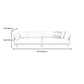 Scandinavian Tuxedo Arm Settee Cotton Blend Standard Sofa with Wooden Legs Clearhalo 'furn' 'furn_sofas' 'Furniture' 'furniture_sofas' 'Living Room Furniture' 'Sofa' 'sofas' 4946993