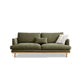 Nordic Fabric Square Arm Standard Sofa Loose Back Settee with Wooden Legs Clearhalo 'furn' 'furn_sofas' 'Furniture' 'furniture_sofas' 'Living Room Furniture' 'Sofa' 'sofas' 4947008