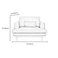 Nordic Fabric Square Arm Standard Sofa Loose Back Settee with Wooden Legs Clearhalo 'furn' 'furn_sofas' 'Furniture' 'furniture_sofas' 'Living Room Furniture' 'Sofa' 'sofas' 4947032