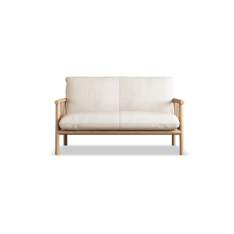 Farmhouse Faux Leather Cushions Sofa Standard Square Arm Settee with Wooden Frame Clearhalo 'furn' 'furn_sofas' 'Furniture' 'furniture_sofas' 'Living Room Furniture' 'Sofa' 'sofas' 4947071