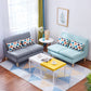 Modern Fabric Armless Settee Tight Back Standard Sofa for Living Room Clearhalo 'furn' 'furn_sofas' 'Furniture' 'furniture_sofas' 'Living Room Furniture' 'Sofa' 'sofas' 4947082