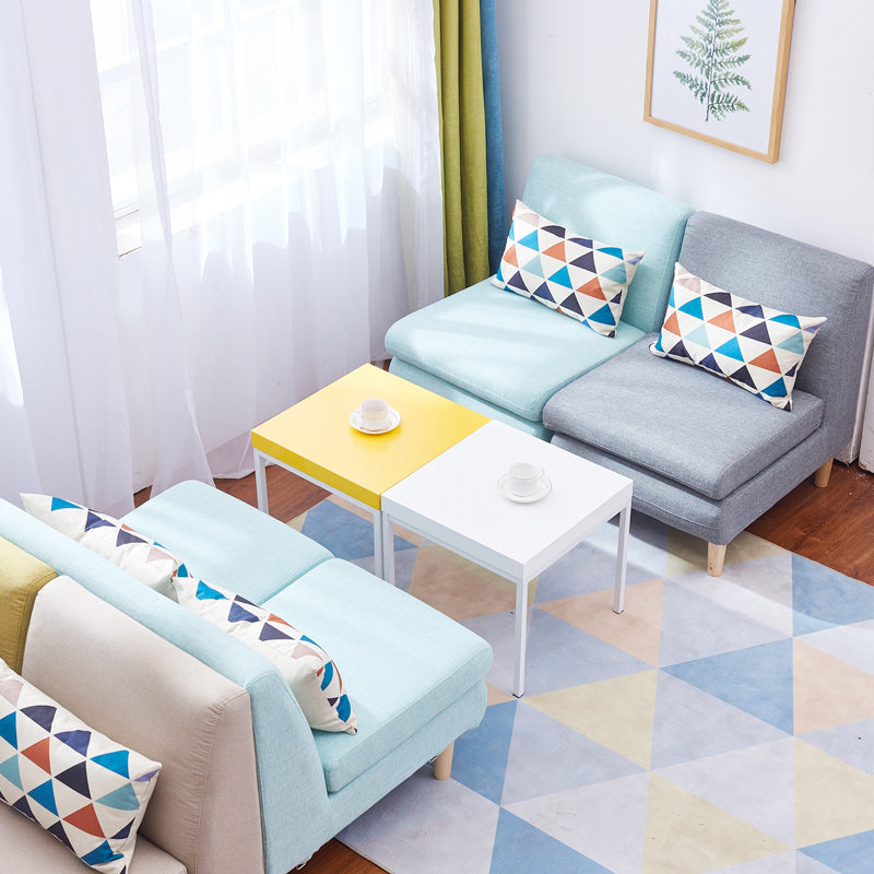 Modern Fabric Armless Settee Tight Back Standard Sofa for Living Room Clearhalo 'furn' 'furn_sofas' 'Furniture' 'furniture_sofas' 'Living Room Furniture' 'Sofa' 'sofas' 4947084