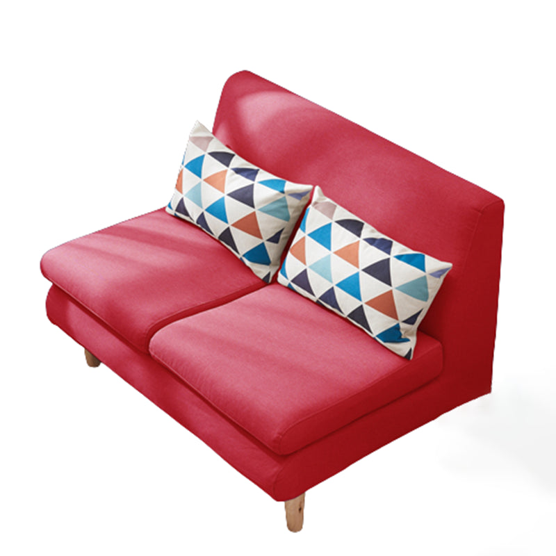Modern Fabric Armless Settee Tight Back Standard Sofa for Living Room Clearhalo 'furn' 'furn_sofas' 'Furniture' 'furniture_sofas' 'Living Room Furniture' 'Sofa' 'sofas' 4947092