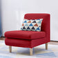 Modern Fabric Armless Settee Tight Back Standard Sofa for Living Room 24"L x 28"W x 28"H Red Clearhalo 'furn' 'furn_sofas' 'Furniture' 'furniture_sofas' 'Living Room Furniture' 'Sofa' 'sofas' 4947097