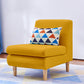 Modern Fabric Armless Settee Tight Back Standard Sofa for Living Room 24"L x 28"W x 28"H Yellow Clearhalo 'furn' 'furn_sofas' 'Furniture' 'furniture_sofas' 'Living Room Furniture' 'Sofa' 'sofas' 4947098