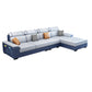Pillow Top Arm Pillowed Back Cushions Right Hand Facing Sectional Sofa with Chaise Blue White Clearhalo 'furn' 'furn_sectionals' 'Furniture' 'furniture_sectionals' 'Living Room Furniture' 'Sectionals' 4947117