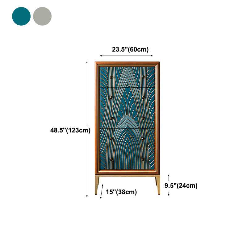 Glam Dining Server Wood and Metal Sideboard Cabinet with Drawers and Storage Clearhalo 'buffet_sideboard' 'Buffets & Sideboards' 'Furniture' 'furniture_buffet_sideboard' 'Kitchen & Dining Furniture' 4948118