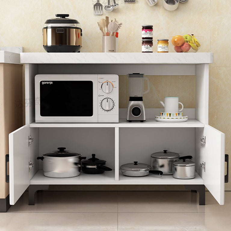 Engineered Wood Sideboard Modern Dining Server with Stone Countertop for Living Room Clearhalo 'buffet_sideboard' 'Buffets & Sideboards' 'Furniture' 'furniture_buffet_sideboard' 'Kitchen & Dining Furniture' 4948132