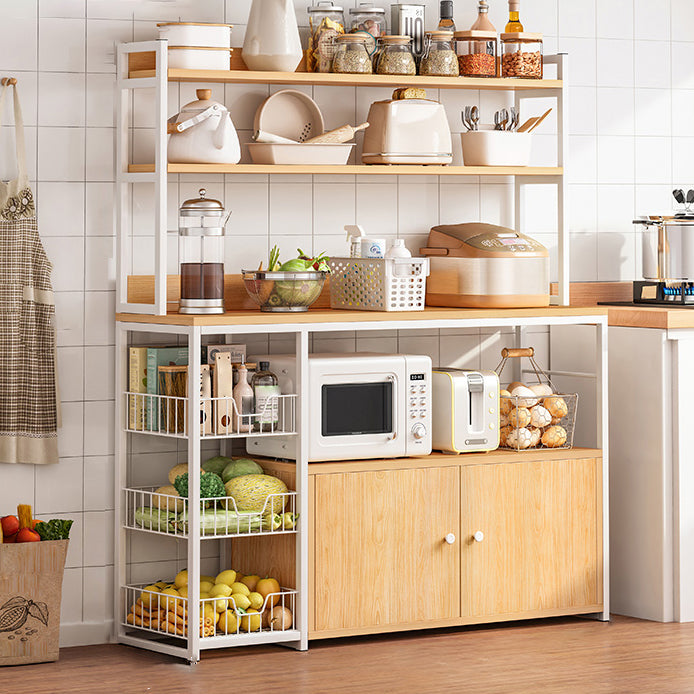 Modern Engineered Wood Buffet/Console Open Storage Buffet Stand for Kitchen Wood Clearhalo 'buffet_sideboard' 'Buffets & Sideboards' 'Furniture' 'furniture_buffet_sideboard' 'Kitchen & Dining Furniture' 4948148