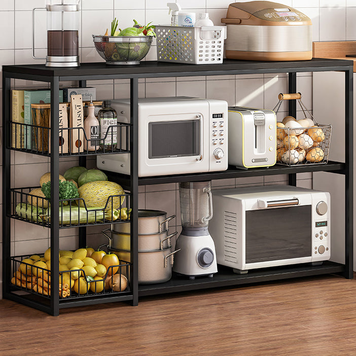 Modern Open Storage Buffet Sideboard Kitchen Engineered Wood Buffet Stand Clearhalo 'buffet_sideboard' 'Buffets & Sideboards' 'Furniture' 'furniture_buffet_sideboard' 'Kitchen & Dining Furniture' 4948213