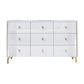 Modern Stone Countertop Credenza Engineered Wood Dining Buffet with Drawer for Living Room White 63"L x 16"W x 32"H Clearhalo 'buffet_sideboard' 'Buffets & Sideboards' 'Furniture' 'furniture_buffet_sideboard' 'Kitchen & Dining Furniture' 4948225