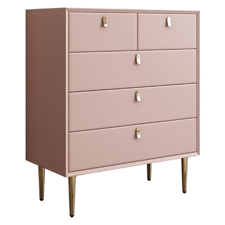 Modern Style Stone Buffet Sideboard 15.7"D Wood Buffet Server for Dining Room Pink 31"L x 16"W x 37"H Clearhalo 'buffet_sideboard' 'Buffets & Sideboards' 'Furniture' 'furniture_buffet_sideboard' 'Kitchen & Dining Furniture' 4948245