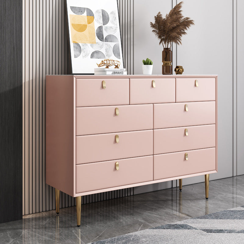 Modern Style Stone Buffet Sideboard 15.7"D Wood Buffet Server for Dining Room Clearhalo 'buffet_sideboard' 'Buffets & Sideboards' 'Furniture' 'furniture_buffet_sideboard' 'Kitchen & Dining Furniture' 4948250