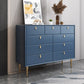 Modern Style Stone Buffet Sideboard 15.7"D Wood Buffet Server for Dining Room Blue 47"L x 16"W x 37"H Clearhalo 'buffet_sideboard' 'Buffets & Sideboards' 'Furniture' 'furniture_buffet_sideboard' 'Kitchen & Dining Furniture' 4948274