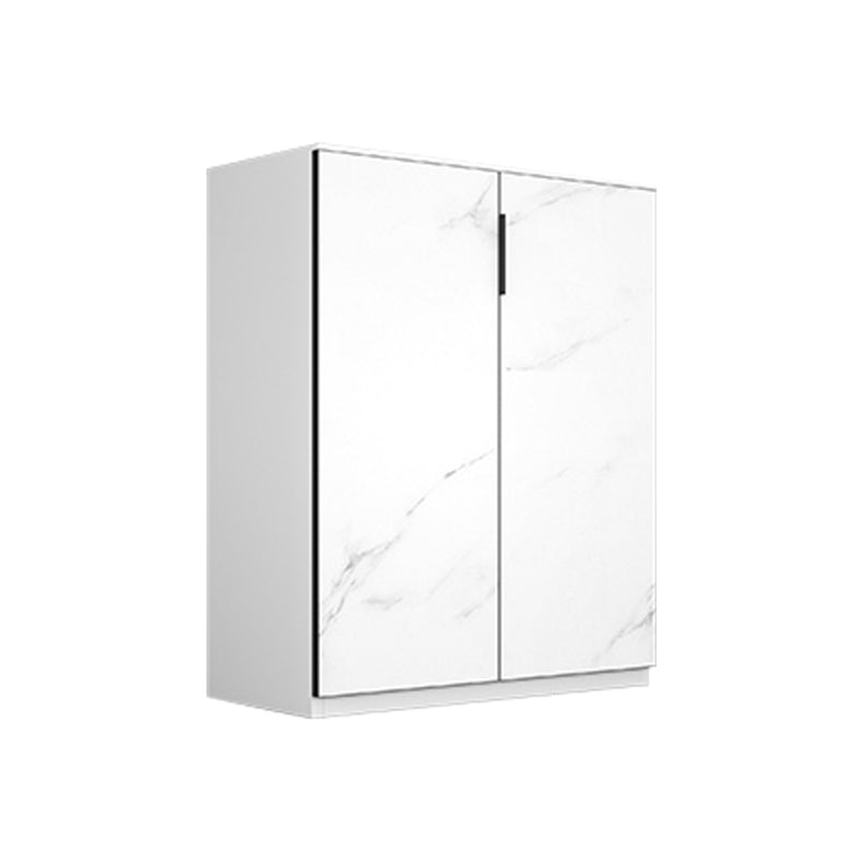 Glam Style Sideboard Table with Locking Drawers Storage Sideboard for Dining Room White Clearhalo 'buffet_sideboard' 'Buffets & Sideboards' 'Furniture' 'furniture_buffet_sideboard' 'Kitchen & Dining Furniture' 4948310