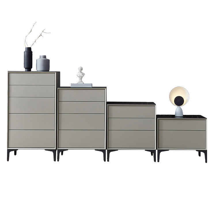 Grey Wood and Stone Buffet Server Modern Living Room Buffet/Console with Drawers Clearhalo 'buffet_sideboard' 'Buffets & Sideboards' 'Furniture' 'furniture_buffet_sideboard' 'Kitchen & Dining Furniture' 4948377
