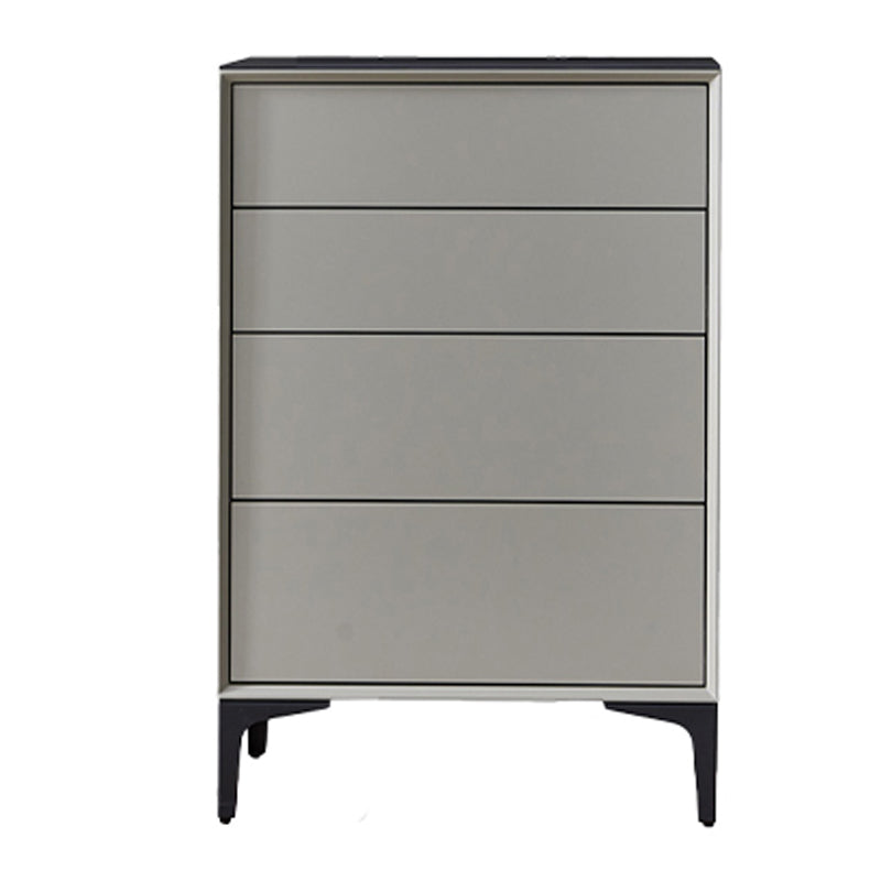 Grey Wood and Stone Buffet Server Modern Living Room Buffet/Console with Drawers Light Gray 24"L x 16"W x 35"H Clearhalo 'buffet_sideboard' 'Buffets & Sideboards' 'Furniture' 'furniture_buffet_sideboard' 'Kitchen & Dining Furniture' 4948378