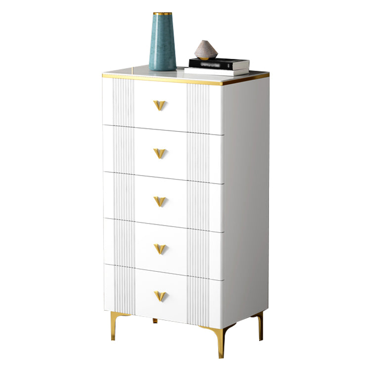 Modern Style Stone Buffet Sideboard White 15.7"D Dining Room Buffet Server with Drawer Clearhalo 'buffet_sideboard' 'Buffets & Sideboards' 'Furniture' 'furniture_buffet_sideboard' 'Kitchen & Dining Furniture' 4948398