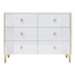 Modern Style Stone Buffet Sideboard 15.7"D Dining Room Buffet Server with Drawer White Clearhalo 'buffet_sideboard' 'Buffets & Sideboards' 'Furniture' 'furniture_buffet_sideboard' 'Kitchen & Dining Furniture' 4948431