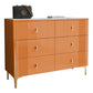 Modern Style Stone Buffet Sideboard 15.7"D Dining Room Buffet Server with Drawer Orange Clearhalo 'buffet_sideboard' 'Buffets & Sideboards' 'Furniture' 'furniture_buffet_sideboard' 'Kitchen & Dining Furniture' 4948436