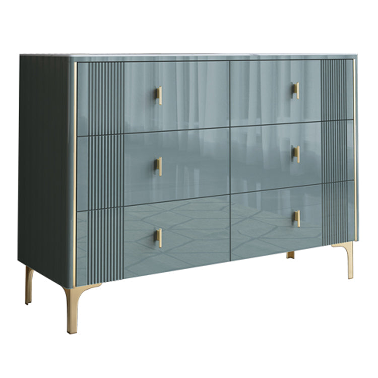 Modern Style Stone Buffet Sideboard 15.7"D Dining Room Buffet Server with Drawer Green Clearhalo 'buffet_sideboard' 'Buffets & Sideboards' 'Furniture' 'furniture_buffet_sideboard' 'Kitchen & Dining Furniture' 4948438