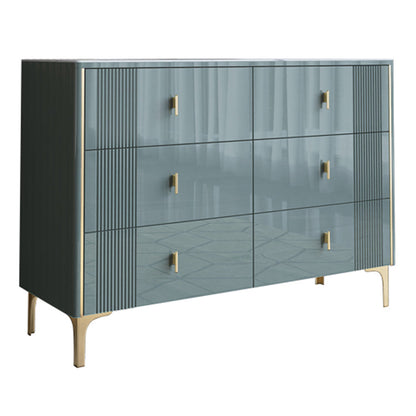 Modern Style Stone Buffet Sideboard 15.7"D Dining Room Buffet Server with Drawer Green Clearhalo 'buffet_sideboard' 'Buffets & Sideboards' 'Furniture' 'furniture_buffet_sideboard' 'Kitchen & Dining Furniture' 4948438