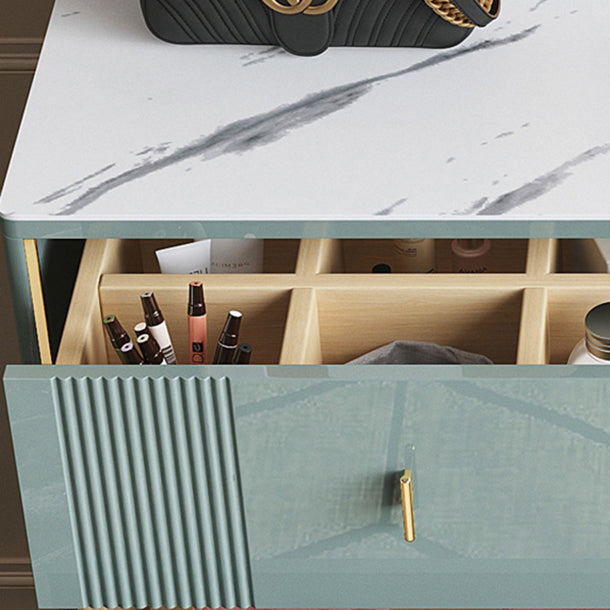 Modern Style Stone Buffet Sideboard 15.7"D Dining Room Buffet Server with Drawer Clearhalo 'buffet_sideboard' 'Buffets & Sideboards' 'Furniture' 'furniture_buffet_sideboard' 'Kitchen & Dining Furniture' 4948440