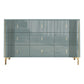 Modern Style Stone Buffet Sideboard 15.7"D Dining Room Buffet Server with Drawer Green 63"L x 16"W x 32"H Clearhalo 'buffet_sideboard' 'Buffets & Sideboards' 'Furniture' 'furniture_buffet_sideboard' 'Kitchen & Dining Furniture' 4948442