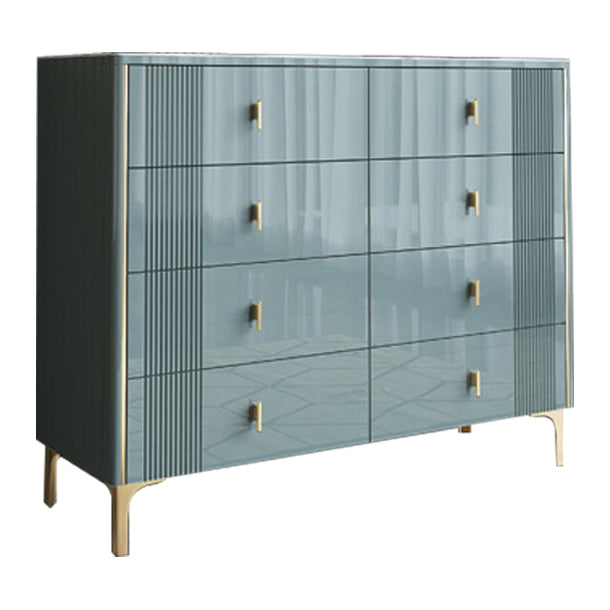 Modern Style Stone Buffet Sideboard 15.7"D Dining Room Buffet Server with Drawer Green 47"L x 16"W x 37"H Clearhalo 'buffet_sideboard' 'Buffets & Sideboards' 'Furniture' 'furniture_buffet_sideboard' 'Kitchen & Dining Furniture' 4948444