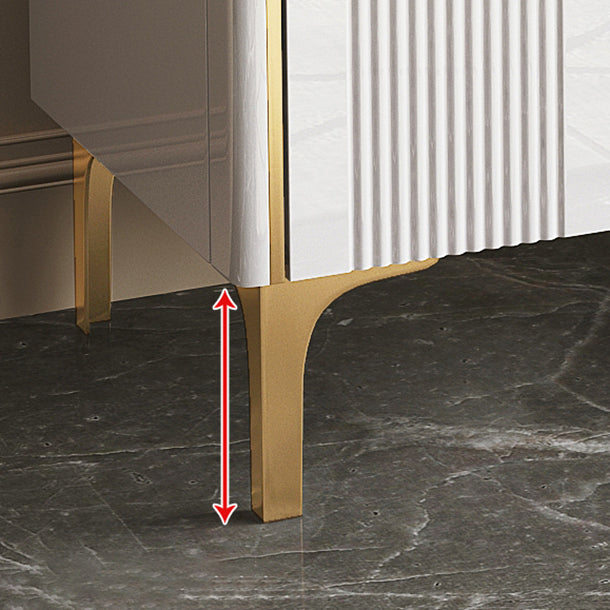 Modern Style Stone Buffet Sideboard 15.7"D Dining Room Buffet Server with Drawer Clearhalo 'buffet_sideboard' 'Buffets & Sideboards' 'Furniture' 'furniture_buffet_sideboard' 'Kitchen & Dining Furniture' 4948446