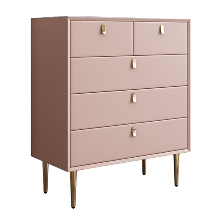 Modern Stone Buffet Sideboard 15.7"D Dining Room Buffet Server with Drawer Pink 31"L x 16"W x 37"H Clearhalo 'buffet_sideboard' 'Buffets & Sideboards' 'Furniture' 'furniture_buffet_sideboard' 'Kitchen & Dining Furniture' 4948454