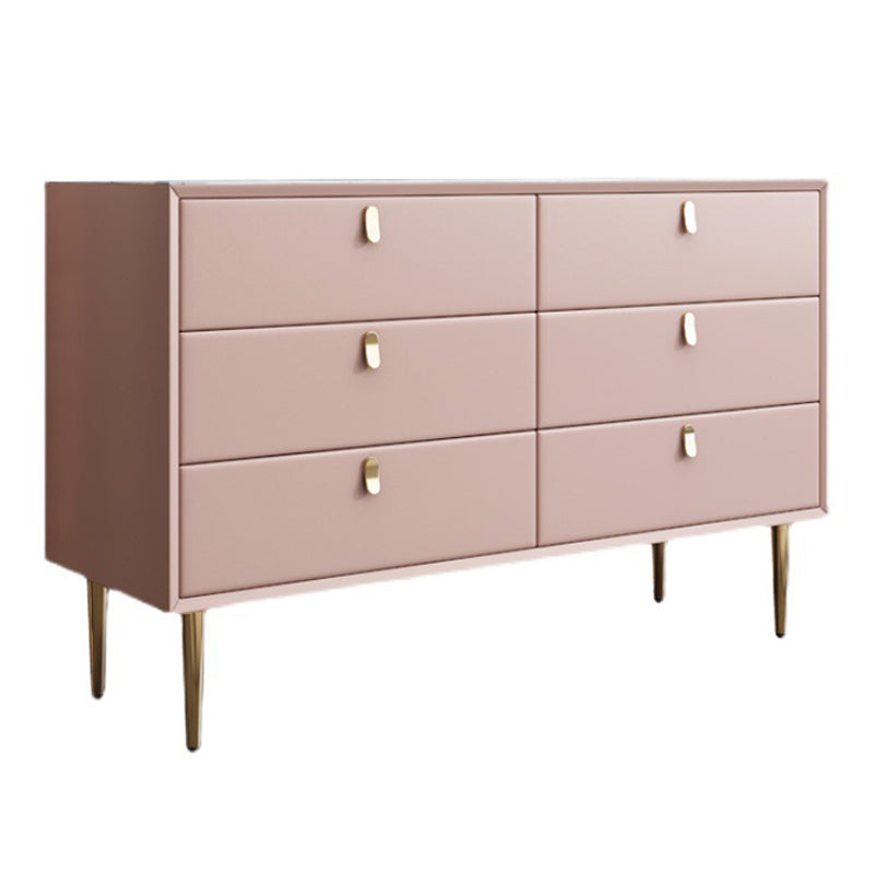 Modern Stone Buffet Sideboard 15.7"D Dining Room Buffet Server with Drawer Pink 47"L x 16"W x 30"H Clearhalo 'buffet_sideboard' 'Buffets & Sideboards' 'Furniture' 'furniture_buffet_sideboard' 'Kitchen & Dining Furniture' 4948455