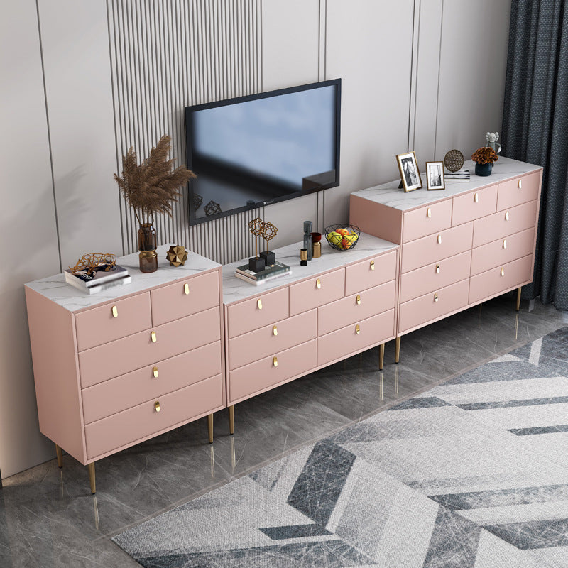 Modern Stone Buffet Sideboard 15.7"D Dining Room Buffet Server with Drawer Clearhalo 'buffet_sideboard' 'Buffets & Sideboards' 'Furniture' 'furniture_buffet_sideboard' 'Kitchen & Dining Furniture' 4948456