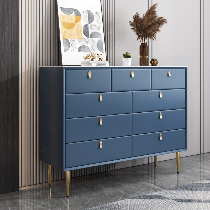 Modern Stone Buffet Sideboard 15.7"D Dining Room Buffet Server with Drawer Blue 47"L x 16"W x 37"H Clearhalo 'buffet_sideboard' 'Buffets & Sideboards' 'Furniture' 'furniture_buffet_sideboard' 'Kitchen & Dining Furniture' 4948465