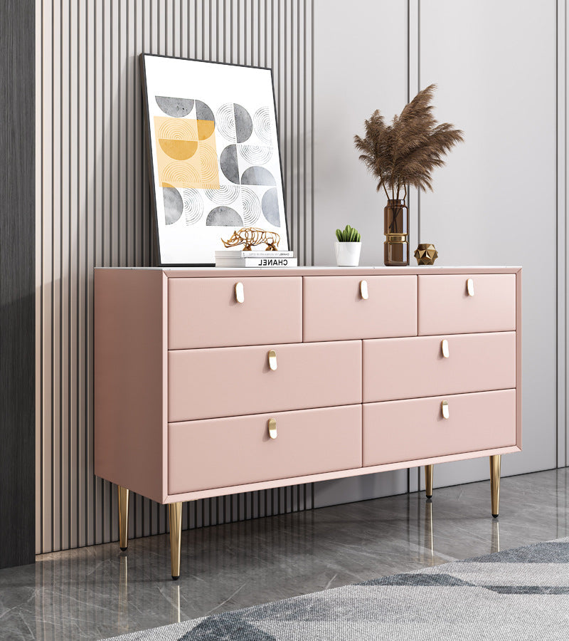 Modern Stone Buffet Sideboard 15.7"D Dining Room Buffet Server with Drawer Clearhalo 'buffet_sideboard' 'Buffets & Sideboards' 'Furniture' 'furniture_buffet_sideboard' 'Kitchen & Dining Furniture' 4948476