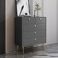 Modern Stone Buffet Sideboard 15.7"D Dining Room Buffet Server with Drawer Dark Gray 31"L x 16"W x 37"H Clearhalo 'buffet_sideboard' 'Buffets & Sideboards' 'Furniture' 'furniture_buffet_sideboard' 'Kitchen & Dining Furniture' 4948477