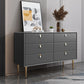 Modern Stone Buffet Sideboard 15.7"D Dining Room Buffet Server with Drawer Dark Gray 47"L x 16"W x 30"H Clearhalo 'buffet_sideboard' 'Buffets & Sideboards' 'Furniture' 'furniture_buffet_sideboard' 'Kitchen & Dining Furniture' 4948480