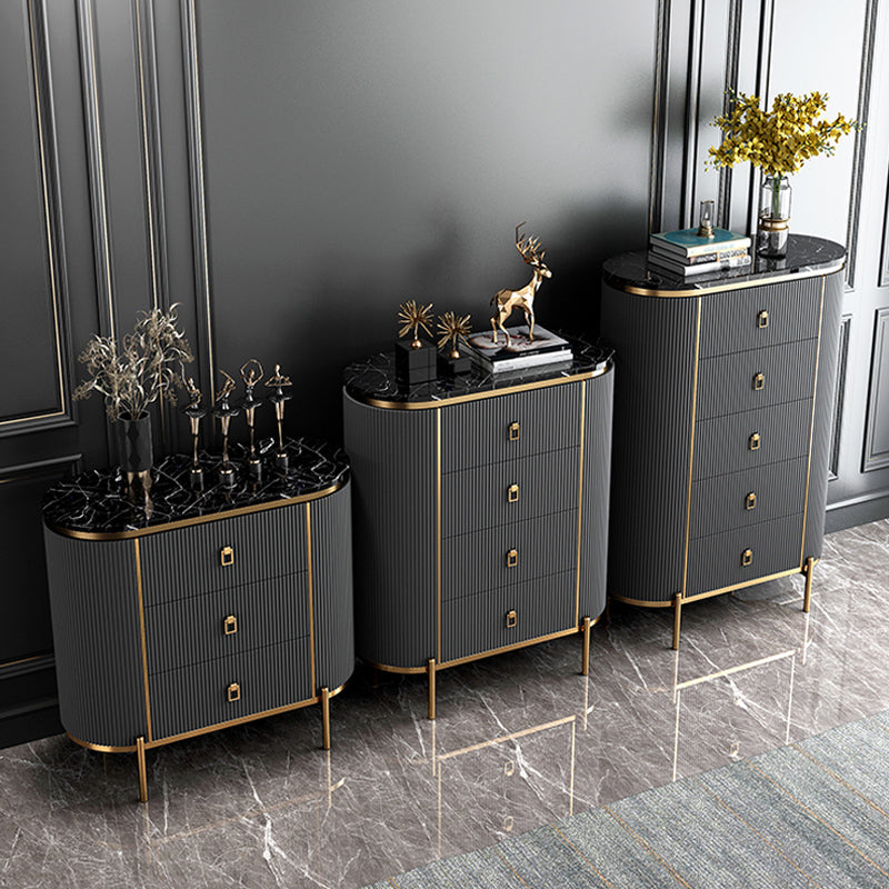 Wood Dining Room Sideboard Cabinet Glam Buffet Server Cabinet with Drawers Clearhalo 'buffet_sideboard' 'Buffets & Sideboards' 'Furniture' 'furniture_buffet_sideboard' 'Kitchen & Dining Furniture' 4948503