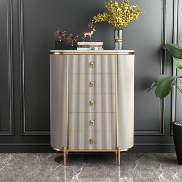 Wood Dining Room Sideboard Cabinet Glam Buffet Server Cabinet with Drawers White 31"L x 16"W x 46"H Clearhalo 'buffet_sideboard' 'Buffets & Sideboards' 'Furniture' 'furniture_buffet_sideboard' 'Kitchen & Dining Furniture' 4948508